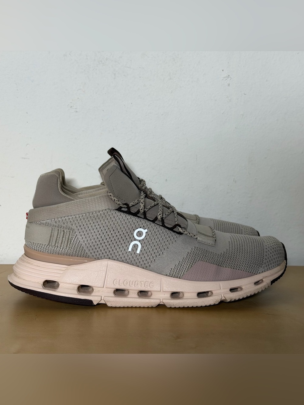 On Cloudnova Pearl Shell Sneakers 26.98124 Women’s Size 10
